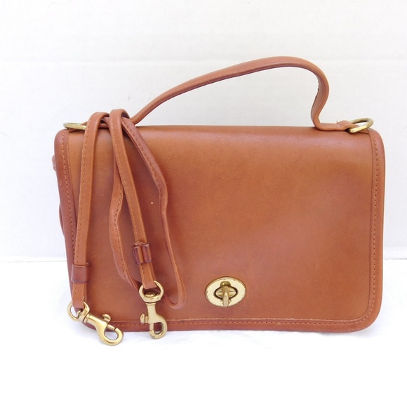 Vintage Coach Legacy Casino Crossbody Purse Tan - Picture 2 of 8